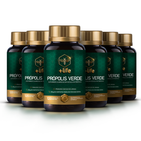 Própolis Verde SoftGel - 6 Frascos com 120 Cápsulas
