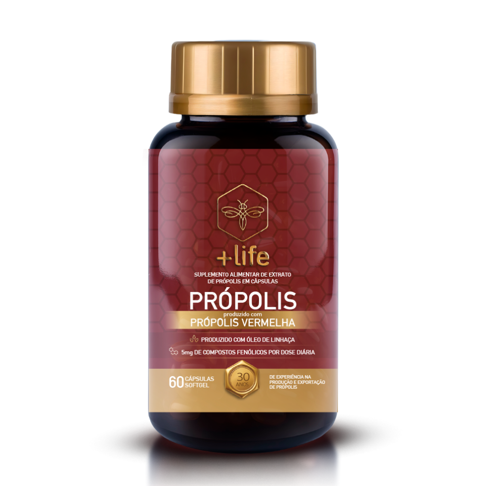 Própolis Vermelha SoftGel - 1 Frasco com 60 Cápsulas