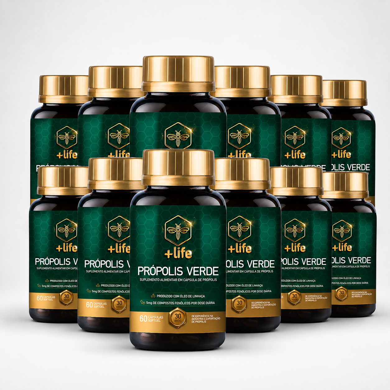 Própolis Verde SoftGel - 12 Frascos com 120 Cápsulas